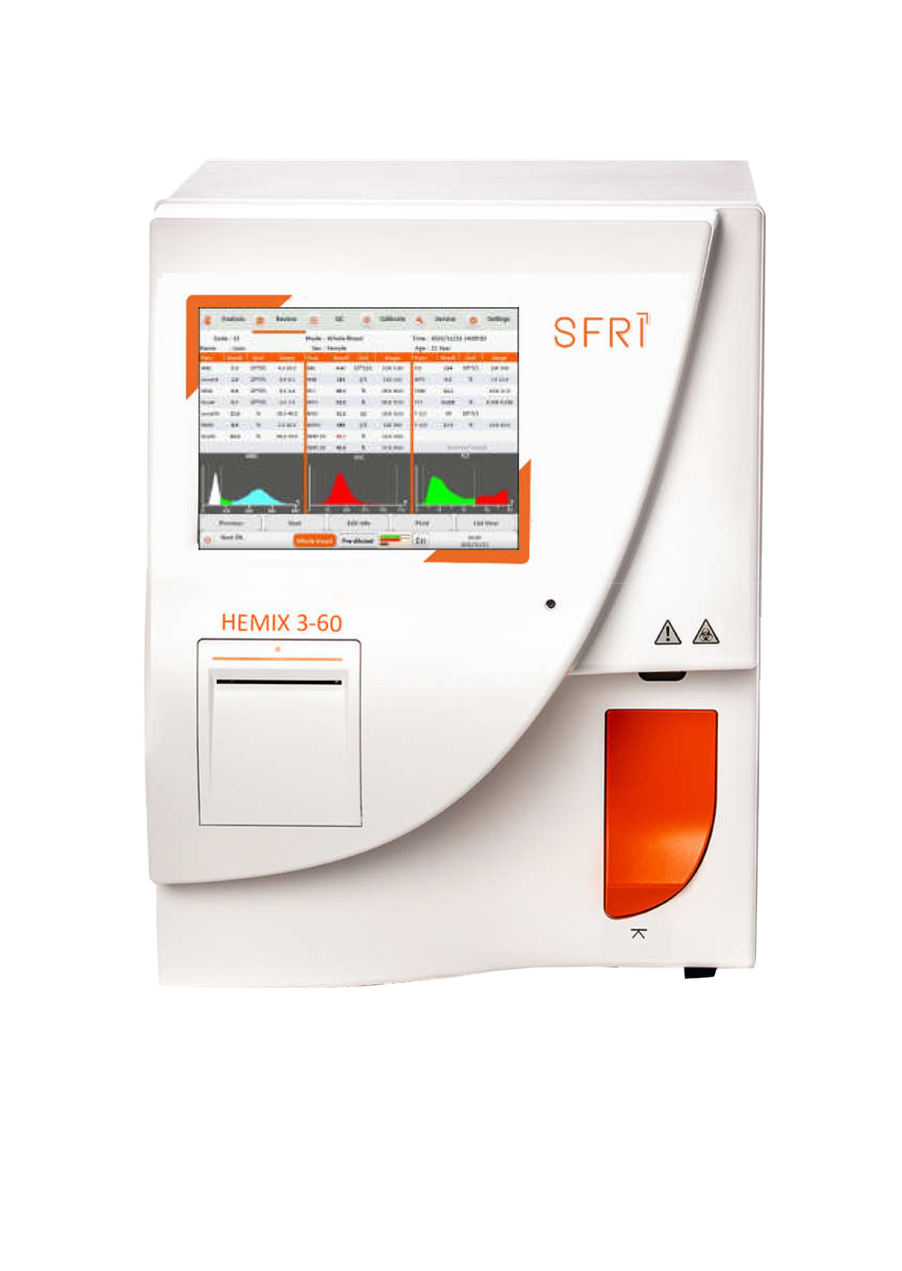 Automatic Hematology Analyzer (Blood Cell Counter), HEMIX 3-60 (SFRI)